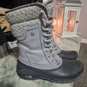 The North Face Gray Winter & Rain Boots